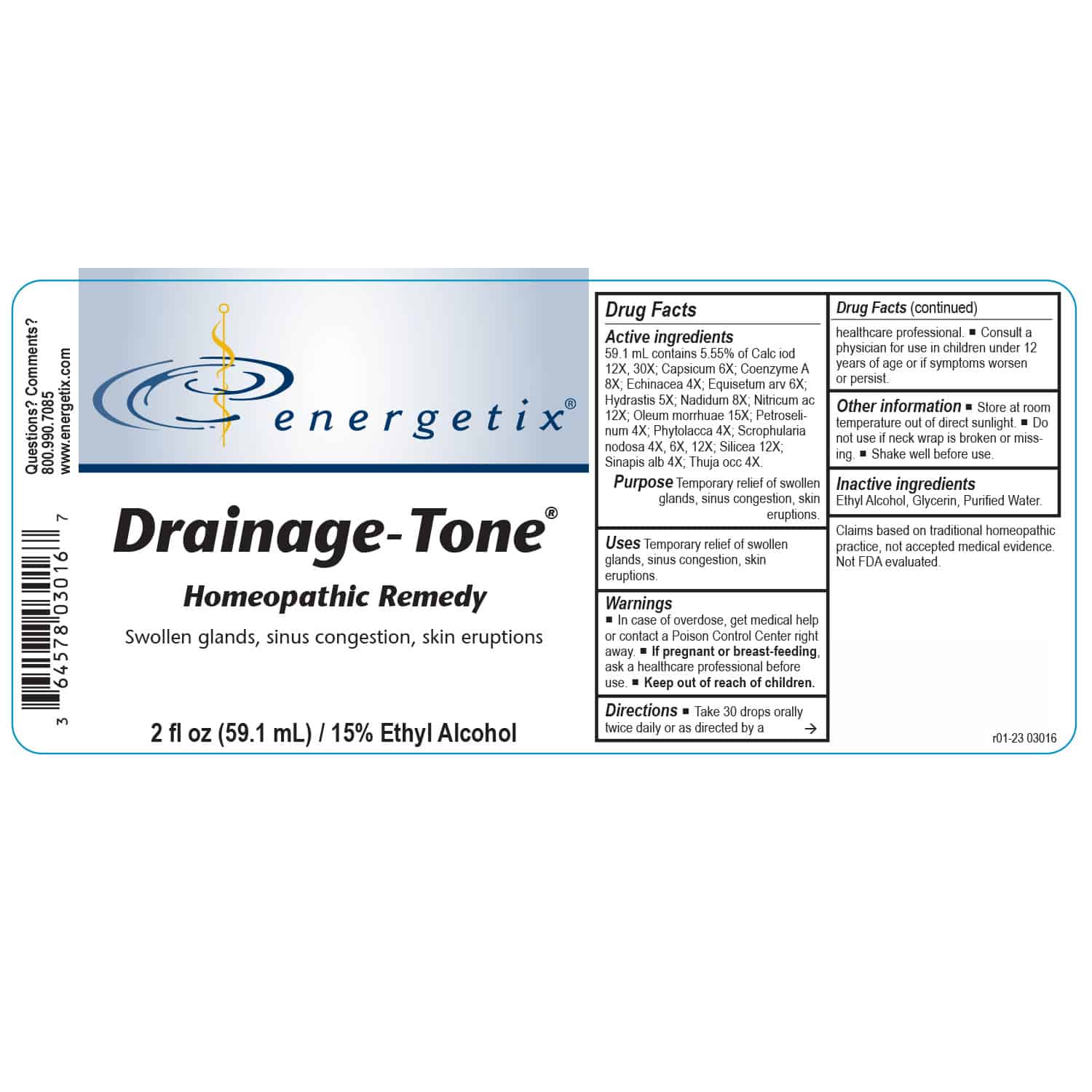 Drainage Tone (2 fl oz) - Gentle Support for Detoxification and Lymphatic Health - Image 2