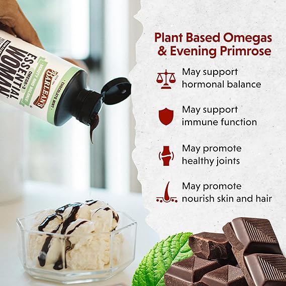 Barlean’s Essential Woman’s Chocolate Mint (12 fl oz) - Nourish and Balance Naturally - Image 3