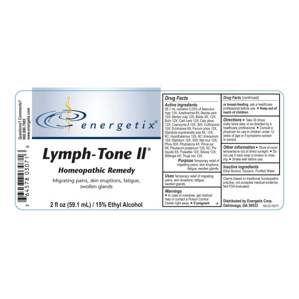 Energetix Lymph Tone II (2 fl oz) - Comprehensive Lymphatic and Detox Support - Image 2