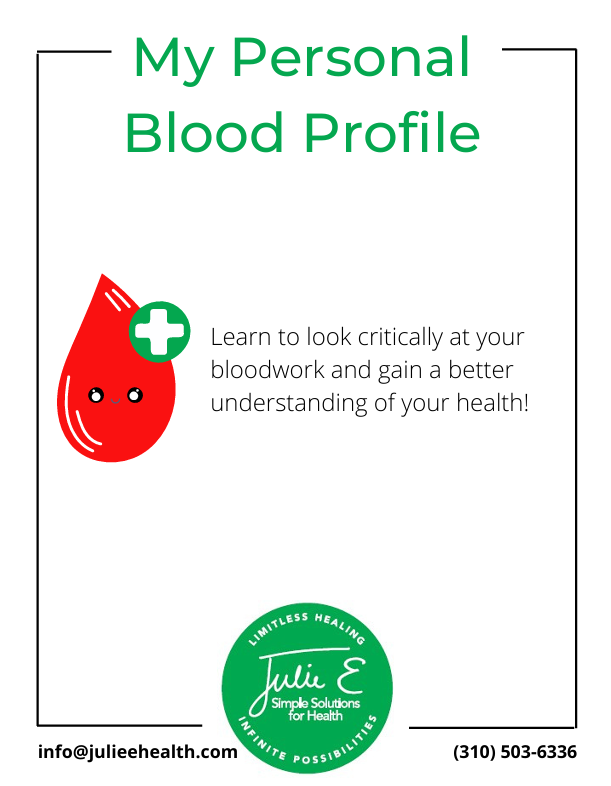 Personal Blood Profile Chart